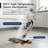 1550W Chemical-Free Steam Mop Cleaner with Built-In Water Filter, 12 Accessories, Foldable Design & 400ml Water Tank for Multi-Surface Cleaning