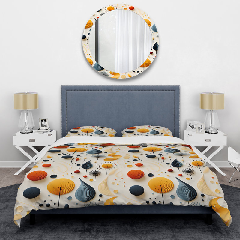 Ensemble de housse de couette éclectique Modern Modern - Multicolor Eclectic Garden