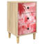 36cm W Engineered Wood Bedside Table