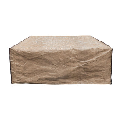 Rectangular Patio Furniture Cover For Sectional Sofa Sets, All-weather Protection, Neutral Beige, 89" L X 65" W X 24" H