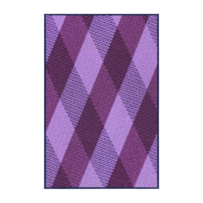 Performance Wool Checkered Indoor Rug, Rectangle 5' x 8'