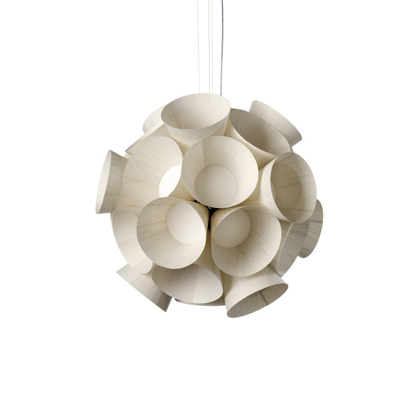 Dandelion LED Pendant, Ivory White, 3000K LED