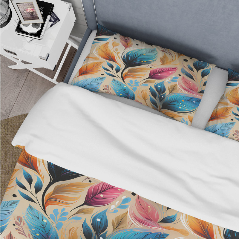 Artistic Gypsy Boho Pattern III Duvet Cover, King Duvet Cover + 2 King Shams