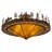 Rustic Lodge Mica Semi Flush Mount