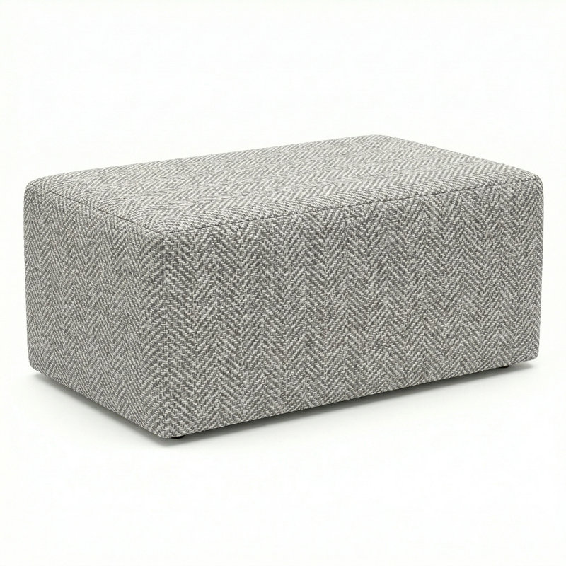 Pouf d'extérieur berlinois Lily Hive 18X30x13, Gris clair