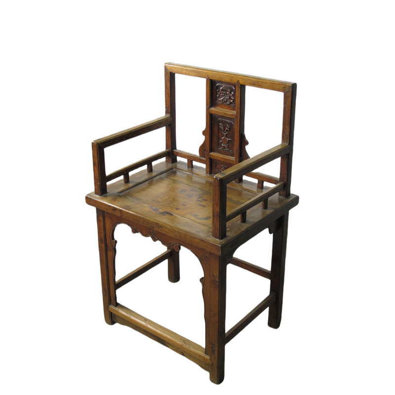 Asian Classic Solid Wood Arm Chair