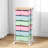 Rolling Storage Drawers with Wheels ,Utility Cart with 6 Large Drawers and Wooden Tabletop-1823129701