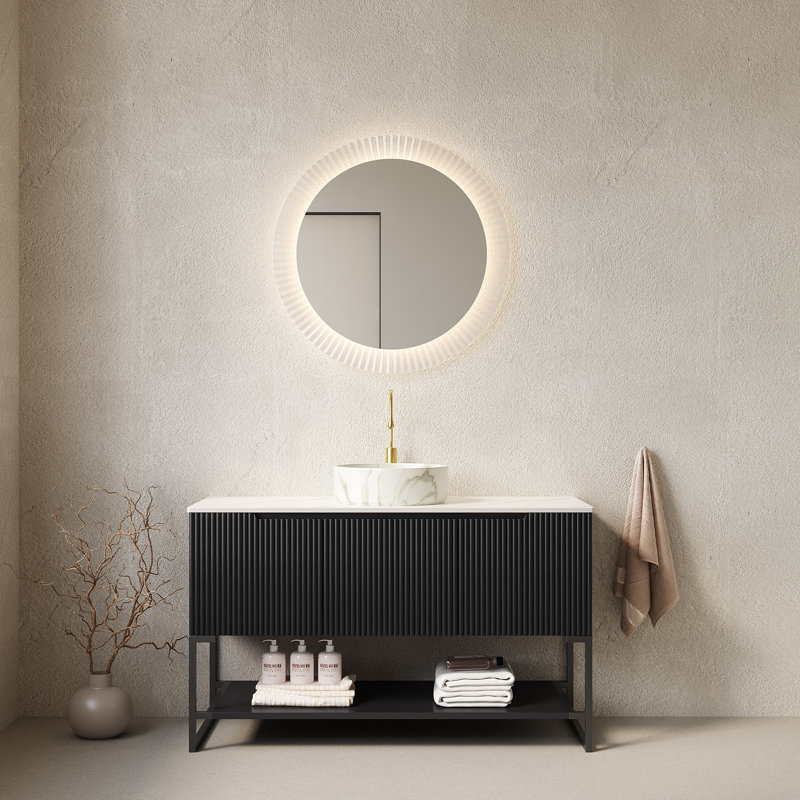 Meuble-lavabo et lavabo de salle de bain, Black
