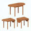 Table de salle à manger à rallonge en bois à finition rabattable pour petits espaces