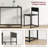 3-Piece Industrial Dining Table Set for 2 Person, Kitchen Table and Chairs, Dining Room Sets,wood-1151786732-1151786733