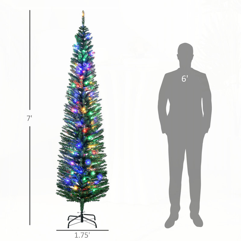 Arbres de Noël artificiels 7 pi, H 7 pi