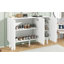 Armoire à chaussures ON-TREND style crème minimaliste avec 5 pieds en bois massif-76335763