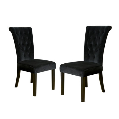 Black Velvet Seating - Flared Style For A Sophisticated Dining Room Settees Add Elegance To Your