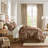 4 Piece Comforter Set Burgundy Cal King