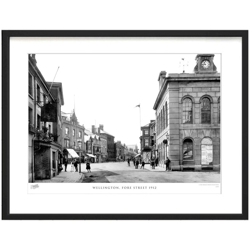 Wellington, Fore Street 1912 - Single Picture Frame Print, 60cm H x 80cm W x 2.3cm D