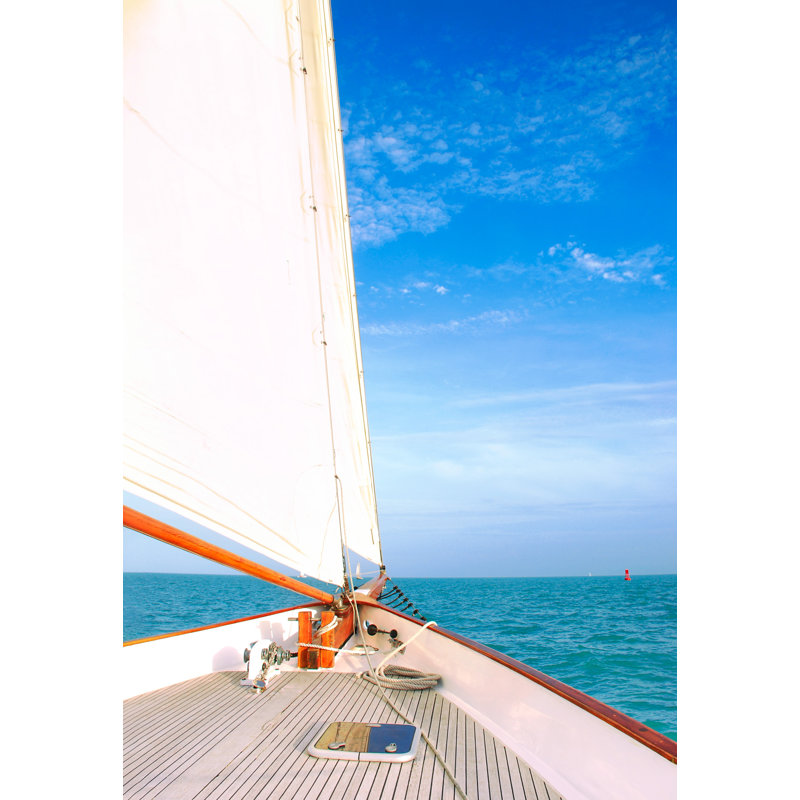 Klag Sailboat Underway Holiday - reproduction de photo sur toile tendue, H 36 po x l 24 po x 1,5 po