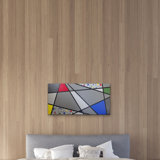 Mosaic Color Grid Periphery Painting by Eddie Bruckner