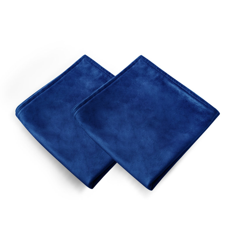 Fritch Square Cushion Cover, 55cm H x 55cm W x 1cm D, Navy Blue