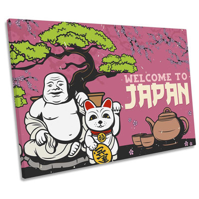 Welcome To Japan - Wrapped Canvas Print