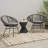 Contemporary Basket Chair For Outdoor Enjoyment - Grey, Iron + Plastic, 29.12 In. Tall, 22.97 Wide, 36.05 Deep, 11.61 Lb, Assembly Required Elegant Areas Steel