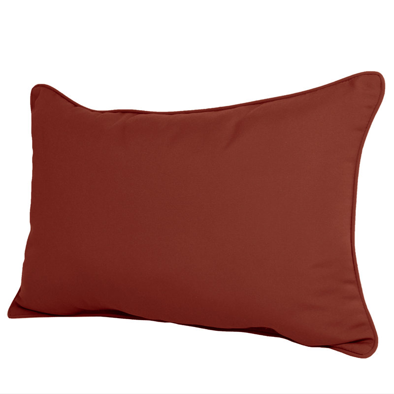  Sunbrella Outdoor Lumbar Pillow, Terrcotta