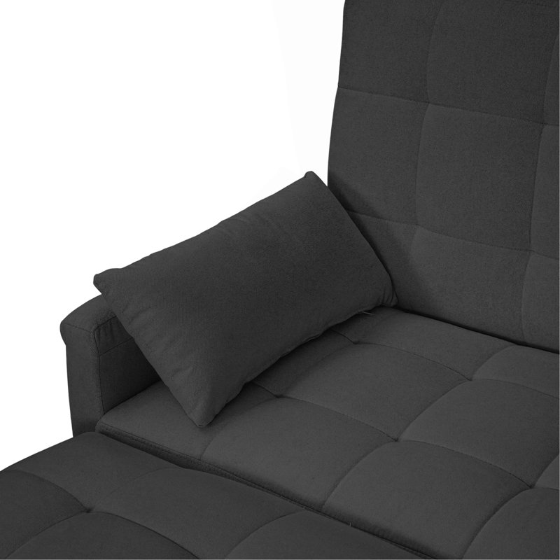 Pull-Out Sofa Bed, Gray