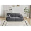 Canapé modulaire moderne en mousse à mémoire de forme compressée, grands canapés modulaires à 2 places pour le salon, canapé modulaire Cloud pour animaux de compagnie, tissu en velours côtelé, causeuse très profonde, sans assemblage requis, gris-175439049
