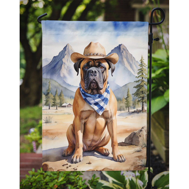 Drapeau Cowboy Welcome Garden, Bullmastiff