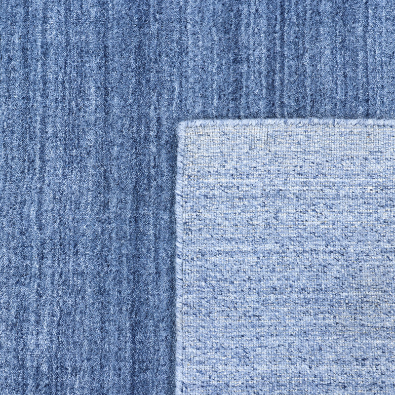 Harbor Abstract Area Rug in Denim, Rectangle 8' x 10'