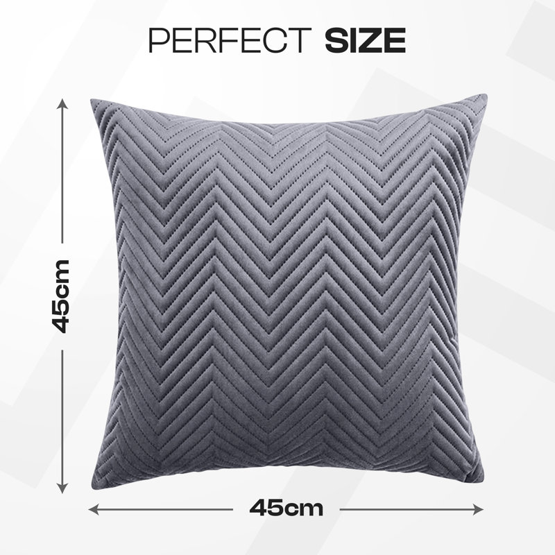 Square Scatter Cushion Cushion Cover, Grey