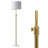 Carmeline 68" Traditional Adjustable Height Metal Floor Lamp with 3-Way Dimmable Light and Marble Base-1419798756