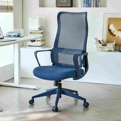 Modern Blue Ergonomic Mesh Task Chair, Comfortable Home Office Chair