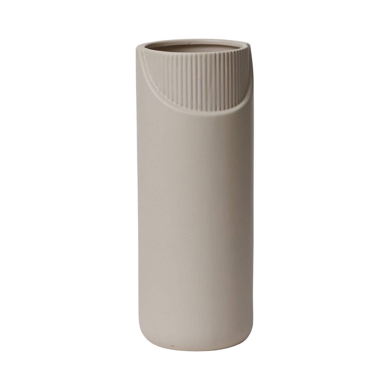 Handmade Ceramic Table Vase, 12" H x 4.5" W x 4.5" D