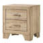 2 Table de chevet pour chambre à coucher avec glissières stables et poignée en métal remplaçable rustique avec tiroir personnalisable