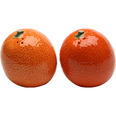 Cosmos Gifts Orange Salt and Pepper Set