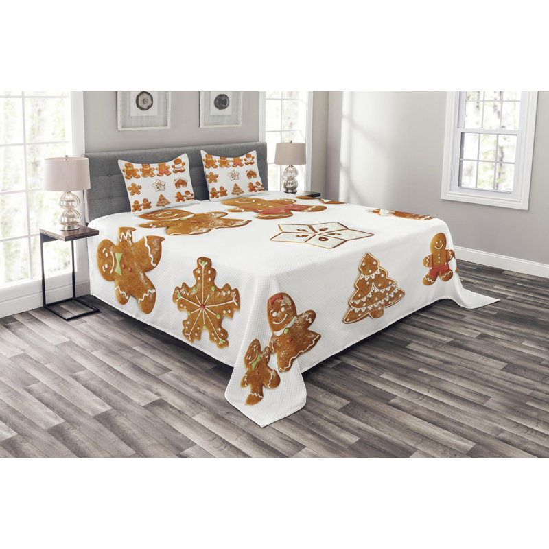 Modern & Contemporary Polyester Coverlet, King Coverlet + 2 Shams
