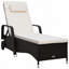 Chaise longue inclinable avec coussin Sanstead-241048231