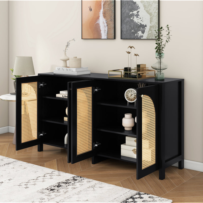 145cm Sideboard, Black