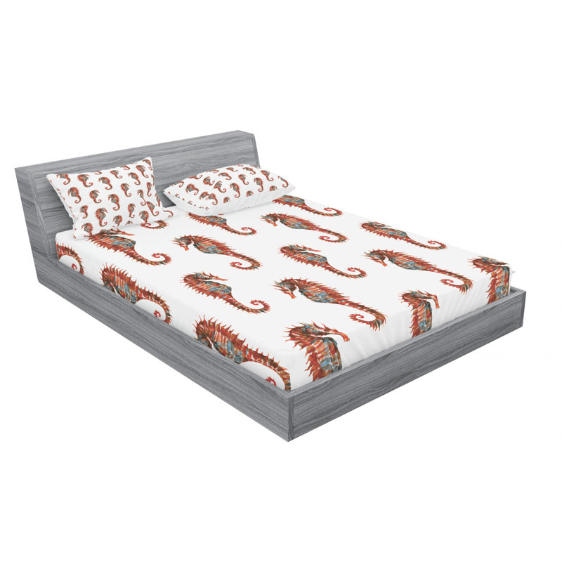 Microfiber Sheet Set, Queen Sheet Set with Fitted Sheet