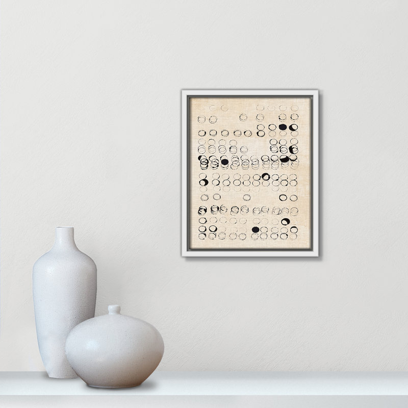 Victorine Dots and Dots Print par, H 11,5 po x l 9,5 po, Blanc