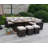 Talyn Wicker 9 - Person Modular Patio Conversation Set with Cushions