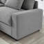 Canapé modulaire rembourré en polyester avec rangement
