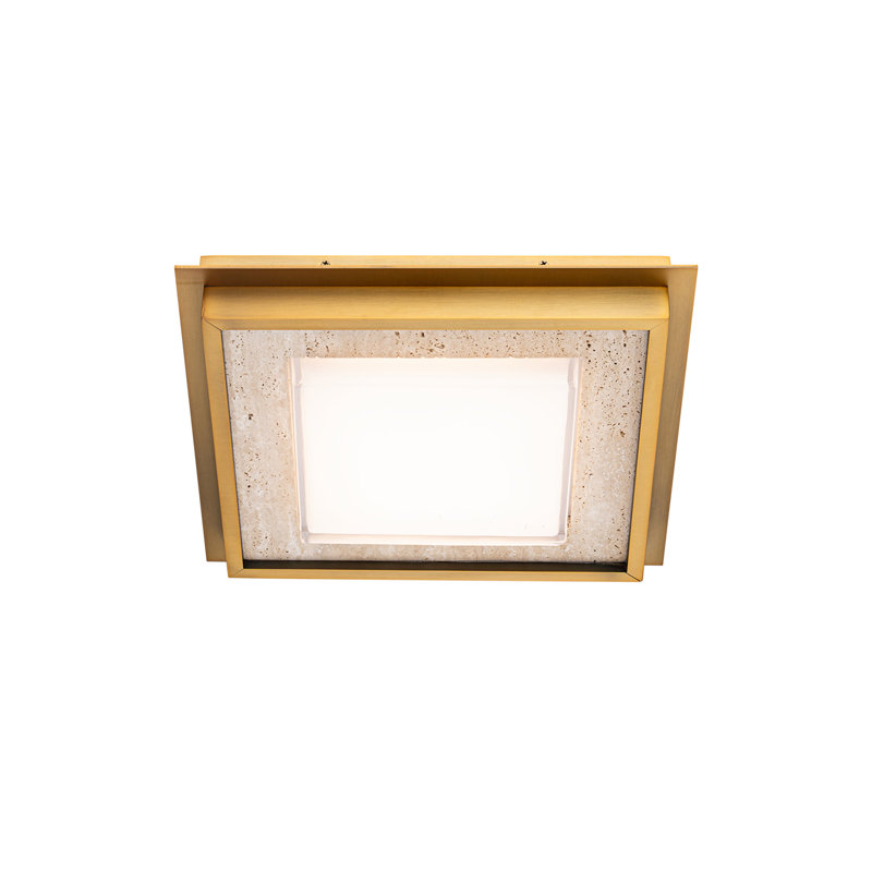 Plafonnier encastré à DEL à intensité variable pour grande tribune avec interrupteur de température de couleur intégré (2 700 K / 3 000 K / 3 500 K / 4 000 K), fabriqué en pierre naturelle et en verre pressé