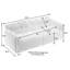 Canapé en tissu avec éponge haute densité Clintin Cloud-112660526
