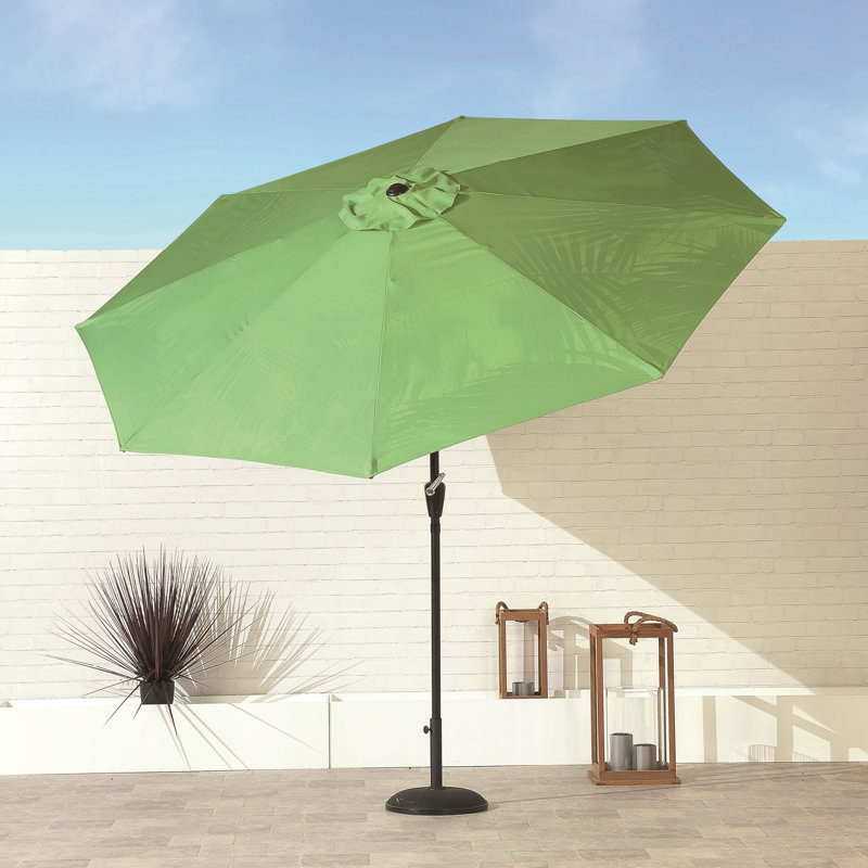 Brieonna Tilt Market Parasol, 235" H x 270" W x 270" D , Green