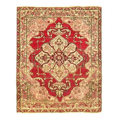 Amous One-of-a-Kind Rectangle 1'11'' X 1'7'' Hand Knotted Area Rug