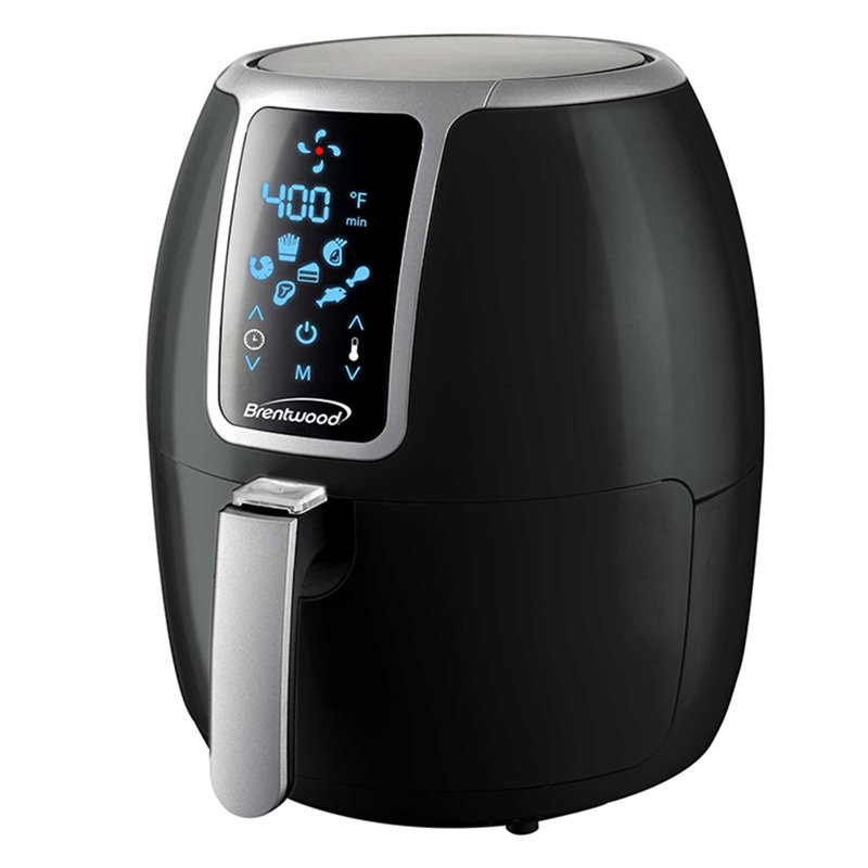 Brentwood 3.8 Qt. Electric Digital Air Fryer, Black