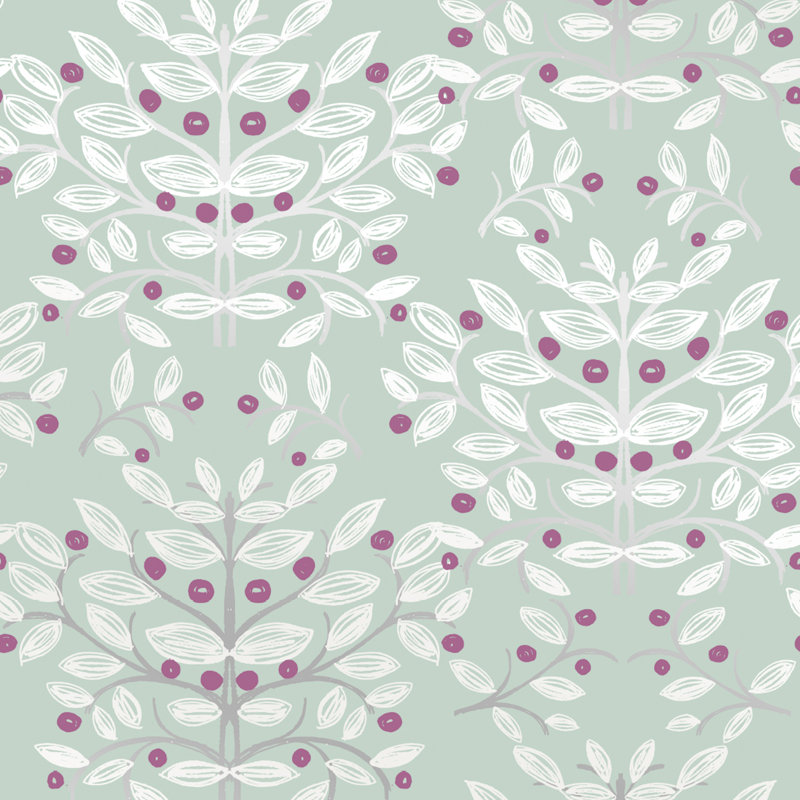 Floral Roll, Mint