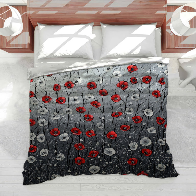 Fleurs édredon Blooming Shabby Chic, Édredon simple