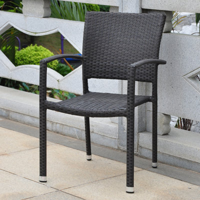Chaise de patio empilable Brade
